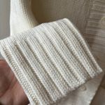 Old Navy Sz S Oversized Funnel Neck Rib Knit Cream Sweater Coat Pockets Photo 5