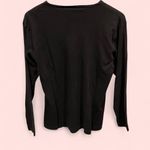 Jason Maxwell Vintage 90’s-Y2K black micro ribbed long sleeve top cotton blend Photo 1