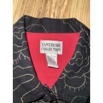 Tantrums Collection Women's Large Outfit Jacket Pants Embroidered Floral Black Photo 4