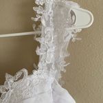 Mingda White Lace Floral Off The Shoulder Wedding Dress Size 6 Photo 6