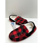 Nordstrom Rack Slippers Womens Size Large Bonfire Red Black Buffalo Check NWT Photo 3