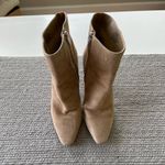 Vince Camuto  Allost Tan Taupe Genuine Suede Leather Heeled Boots Size 8.5 Photo 11