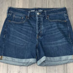 Old Navy  O.G. Straight High Rise Secret Smooth Pockets 5” Cuffed Jean Shorts 12 Photo 0