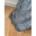 Adrianna Papell  Lace Dress Gown Grey/Grayish Blue Mother of the Bride Size 2 Photo 6