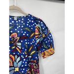 Tabitha Brown for Target Womens Mixed Floral Polka Dot Blue Midi Dress 4 Preppy Photo 8