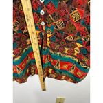 Vtg Rabbit Rabbit Top Womens 14P Button Up Folk Artsy Boho Tribal Earthy Indie Photo 3