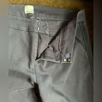 Ecru  Purple With Black Stripe On Side straight Leg Mid Waist With Pockets SZ L Photo 5