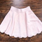 Ronny Kobo • Vidette Scalloped Skirt pink velour skater mini full flared ballet Photo 3