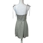 Wilfred Aritzia  Fable Sweetheart Bustier Ruffled Neckline Mini Dress Gray Size 4 Photo 4