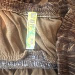 Old Navy - Brown Leaf Print Strapless Top large print palm leaf pull on romper Photo 2