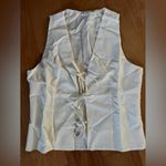 SheIn Women's Summer Solid Color V-Neck Casual Knotted Tank Top Photo 3