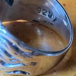 Sleeping Beauty Turquoise Sterling Silver Dolphin Ring Size 7 Photo 4