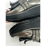 Stuart Weitzman  Loafers Shoes Platform Chunky Y2K Metallic Size 8.5 M Grey​​​ Photo 4
