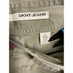 Donna Karan DKNY Jeans Army Green Studded Cargo Pants size 6 Photo 6