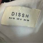 Dissh Harper White Cutout Midi Dress Size 6 Linen Spaghetti Strap Side Slit Photo 11