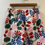 Marimekko x Uniqlo LARGE Cotton Pleated AOP Poplin Fruit Pattern Shorts Size L White Photo 5