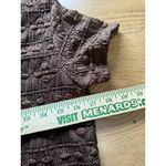 Worthington Stretch Women Size Medium Embroidered‎ Short Sleeve Office Career Brown Photo 4