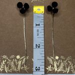 Shiraleah  CHICAGO Fiore Small Black Earrings Dainty Dangle Floral NWT Photo 4