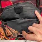 Y2K 90’s exotic tooled vintage leather safari envelope bag cute 🥰 zebra 🦓 Gold Photo 6