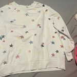 Z Supply  Star Print White Sweatshirt size small Photo 3