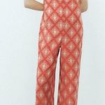 ZARA NWT The Jami Jumpsuit Wide Leg Open Back 100% Cotton V-Neck Photo 2