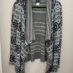 Billabong Women’s Show Me Waves Tribal Cardigan Waterfall Knit Cotton Blend - Large Photo 0