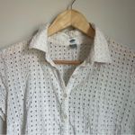 Old Navy  White Eyelet Shirt Dress Small Photo 2