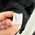 Talbots  Petites M Black Cable Knit Cotton Fisherman Shawl Collar Cardigan Photo 4