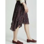 Joie  Brigida Silk Black and Red High Low Ruffle Skirt Photo 13