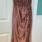 Nox Anabel Rose Gold Prom Dress PETITE Photo 3