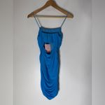 Hello Molly NWT  Bodycon Mini Dress Cut Out Back Ruched Sides Bright Blue Size‎ 6 Photo 1