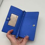 Kate Spade Crossbody Wallet on Chain Phone Holder Cobalt Blue Colorful Preppy Photo 5