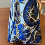 Alice + Olivia NWT  Regal Romance Sapphire Print Duffle Weekender Bag Blue Black Photo 10