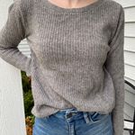 Banana Republic Gray Cutout Sweater Photo 0