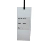 NWT Akasa Sz 6 Women's White Crochet Lace Vneck Hook Eye Front Cover Up Boho Photo 11