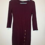 Popular Basics  Long Sleeve Dress in Rich Purple Photo 2