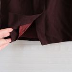 Chocolate Brown Vintage Wool Midi High Waisted Skirt Size 4 Photo 3