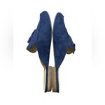 Crown & Ivy  Galle faux blue suede slip on flats size 9 Photo 4