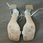 Steve Madden Luxe Metallic Block Healed Strappy Sandal Square Toe Luxe 11M Photo 1