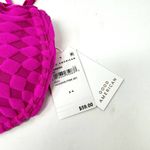 Good American  Women Hawaiian pink Jacquard Wave Check Underwire Bikini Top XL Photo 2