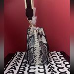 Marc Jacobs Bucket Snake Embossed Leather Crossbody Black White Gold Hardware Photo 3