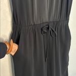 Trina Turk Black Jumpsuit Zipper Front Sporty Classic Tank Preppy Minimalist Photo 4