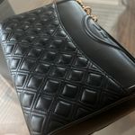 Tory Burch Fleming Convertible Shoulder Bag, Black & Gold EXCELLENT! Photo 13