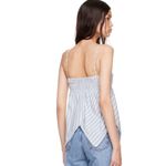 Ganni Women's Blue Babydoll Tulip Tank Top Size XS Photo 11