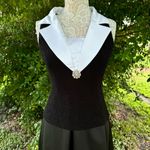 Vintage Patra Black White Formal Evening Gown Black Tie Mother Of Bride Size 10‎ Photo 1