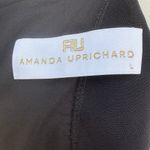 Amanda Uprichard  Mini Dress Lg Black LBD Deep V Choker Sleeveless Glam Cocktail Photo 8