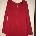 Calvin Klein NWOT - - $134 Stretch Solid Red Bell Sleeve Sheath Dress Size 14 Photo 3