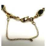 12k gold filled black onyx link bracelet Photo 5