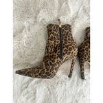 Good American  The Icon Booties Size 8/ Leopard Pointed Ankle Boots Photo 9