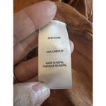 Andrea Jovine 100% linen top shirt smock clay brown Small Blouse Langenlook Photo 2